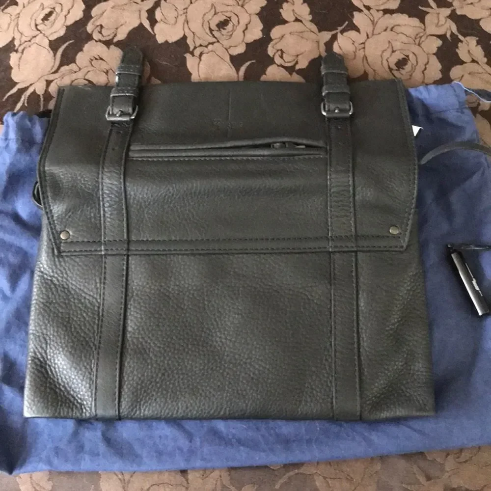 Jerome Dreyfuss Leon Black Calfskin Leather Clutch - Picture 7 of 8